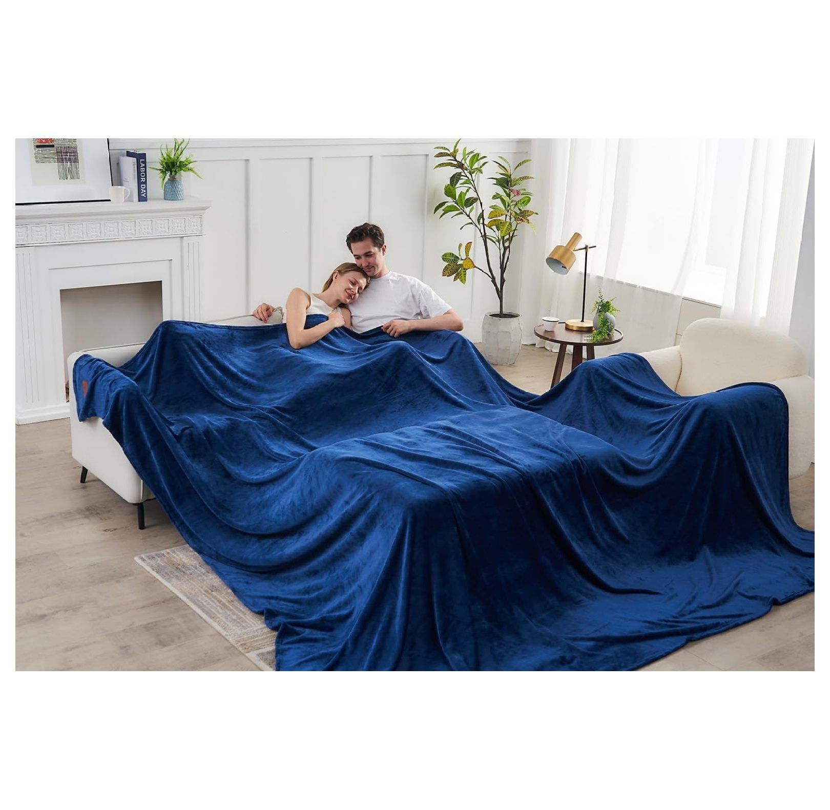 Oversized King Fleece Blanket 120x120 Inches A whole Giant Huge seamless blanket for Families Couples Friends Extra Large Big Soft Blanket California King Warm Blanket 10x10 Walmart