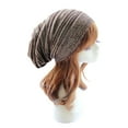 thumbnail image 1 of Oversized Knit Beanie, Slouchy Baggy Winter Hat for Men and Women, Warm Long Slouch Beanie for Skiing and Cold Weather, Soft Stretchable Chunky Knit Cap for Daily Winter Wear Coffee, 1 of 4