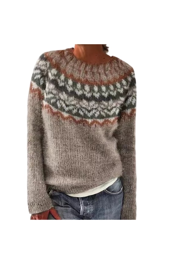 Oversized Knit Sweater - Cozy Long Sleeve Top,Minimalist Warmth for Cold Weather, Cabin Getaways, and Winter Comfort | Womens Sweaters, Sweater