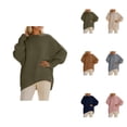 thumbnail image 1 of Oversized Knit Sweater Soft Casual Crewneck Pullover Long Sleeve For Fall Winter Comfort Wear, 1 of 5