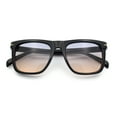 thumbnail image 1 of Oversized Large Horn Rim Dimensional Thick Plastic Rectangle Sunglasses Black - Black Brown, 1 of 8