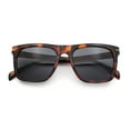 thumbnail image 1 of Oversized Large Horn Rim Dimensional Thick Plastic Rectangle Sunglasses Tortoise - Black, 1 of 1