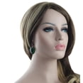 thumbnail image 1 of Oversized Large Jewel Faux Crystal Heart Earrings 2 1/4" Silver Tone Adult Womens Ladies - Green, 1 of 3