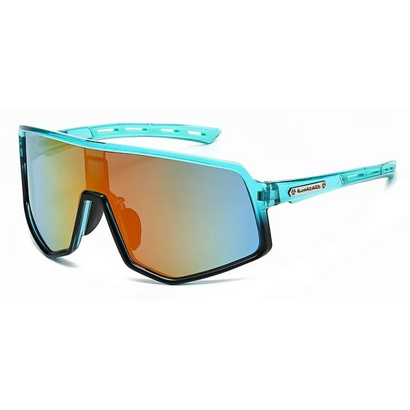 Oversized Large Sports Shield Baseball Cycling Wrap Around Sunglasses Mirror New