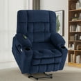 thumbnail image 1 of Oversized 27.2" Seat Width Dual Motor Power Recliner Lift Chair with Vibration and Heat for Height 4'6"-5'2", Infinite Position, 1 of 9