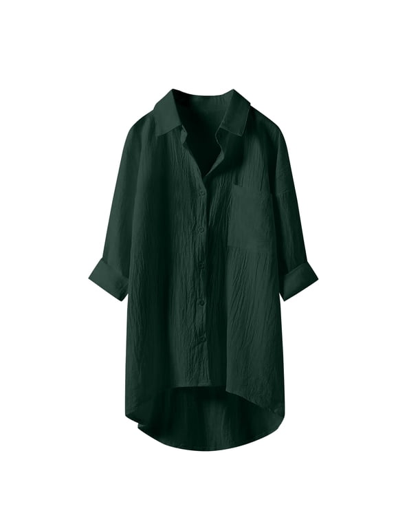 Oversized Long Line Shirt for Women Casual Open Front Duster Cardigan Thin Loose Fit Blouse Beach Loose Fit Long Sleeve Shirt Women Women Shirts(XL)