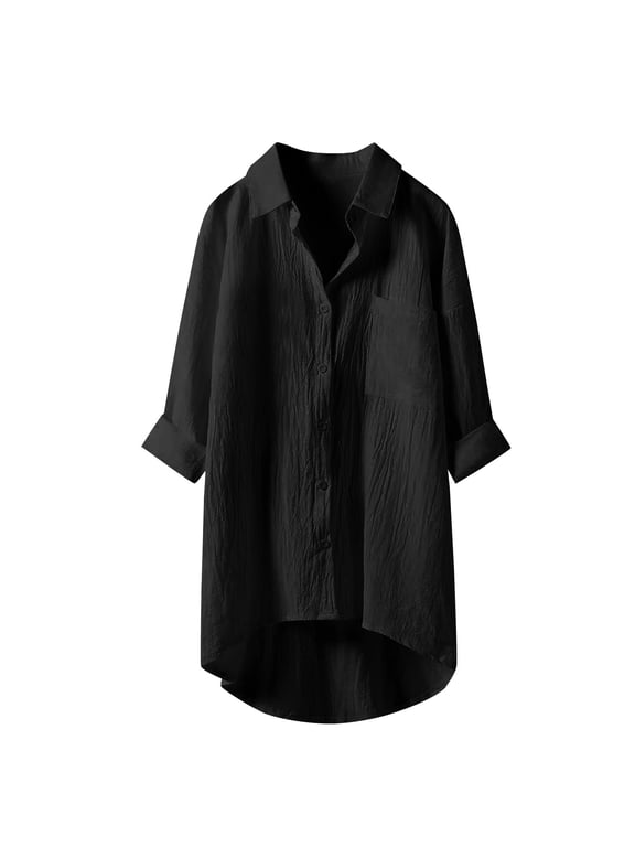 Oversized Long Line Shirt for Women Casual Open Front Duster Cardigan Thin Loose Fit Blouse Beach Oversized Shirt Women Long Women Shirts(XL)