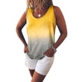 thumbnail image 1 of Oversized Loose Sleeveless Tank Tops for Women Summer Plus Size Casual Gradient Print Holiday Beach Baggy Tunic Top Blouse Shirt For Women, 1 of 3