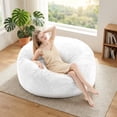 thumbnail image 1 of Oversized Memory Foam Bean Bag Chair, Large Gaming Sofa & Working Lounge Loveseat, Cozy Floor Couch with Washable Cover & Sleeper Bed for Living Room, Great Holiday Gift, 1 of 6