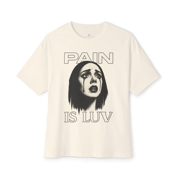 Oversized Men’s Pain Is Luv Tee