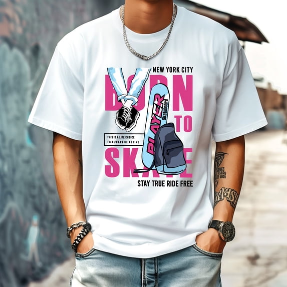 Oversized Men's T Shirt Summer New Trendy Fashion Sweatshirt Round Neck Pattern Tee 5XL