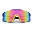 thumbnail image 1 of Oversized Mens Mirrored Shield Sunglasses Rimless Sport Wraparound UV400 / Slate Frame - Pink Mirror Lens, 1 of 7