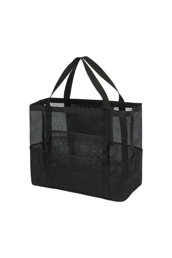 Oversized Mesh Beach Tote Bag with Pockets Extra Large Waterproof Zippered Family Swim Bag for Pool Toys, Lightweight Foldable Sandproof Vacation Essential for Travel, Cruise Beach Accessories