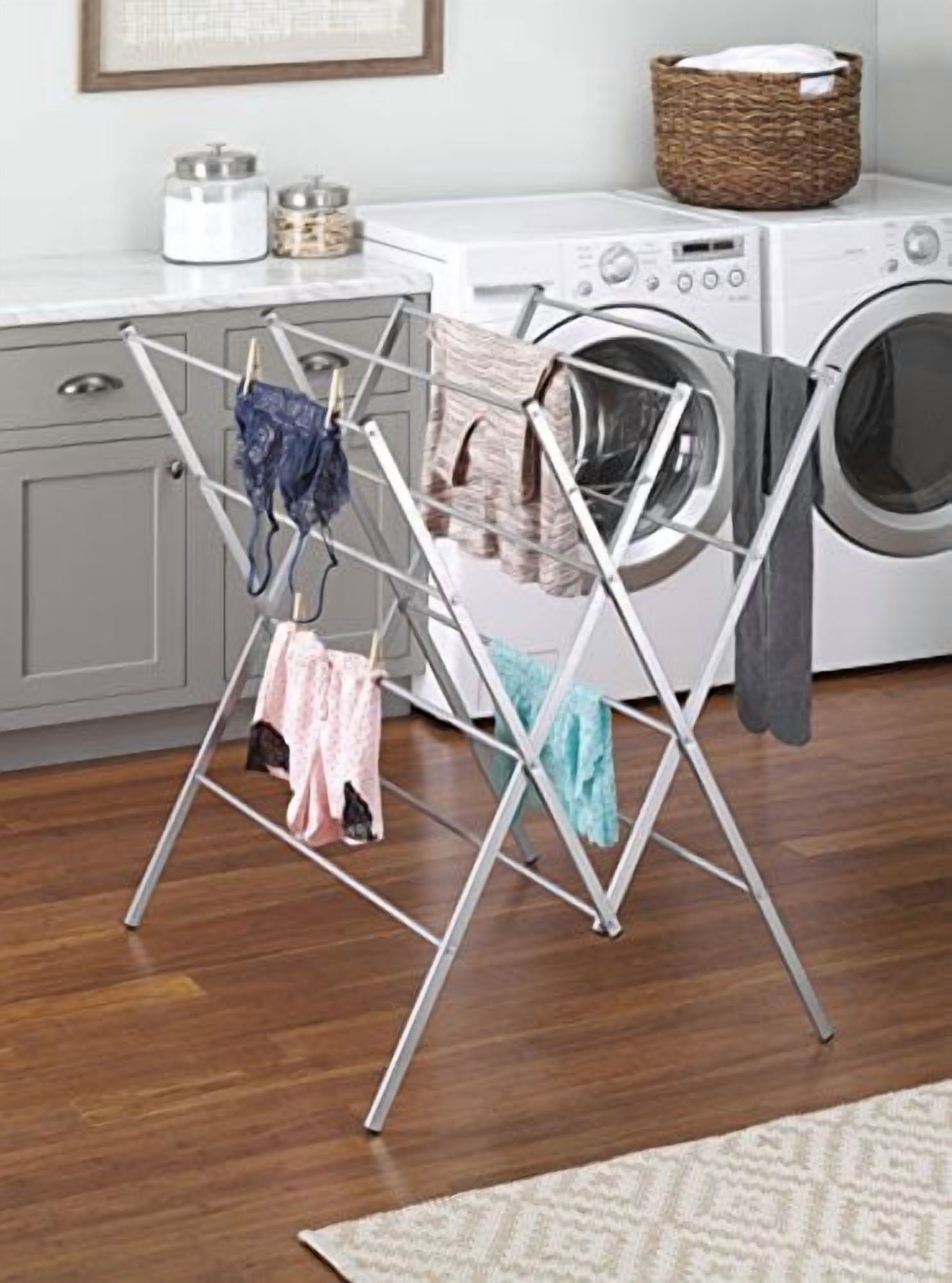 Oversize Rack Oversized Metal Drying Rack, Silver - Walmart.com