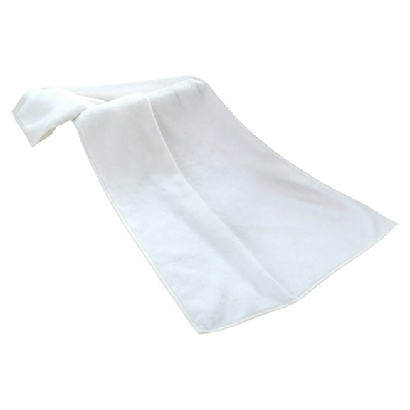 Oversized Microfiber Bath Towel (Bath Sheet), Extra Large Super Absorbent, Quick Fast Dry, Soft Eco-Friendly Towels for Body, Bathroom, Travel (White) 13.77x29.5"