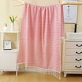 thumbnail image 1 of Oversized Microfiber Beach Towel Quick Dry Sand Resistant Striped Fringed with Backpack Travel Pouch for Travel Camping Pool, 1 of 7