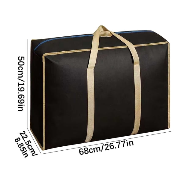 Oversized Moving Bags for Packing, Large Spun Cloth Storage Bags with Zipper Closure, Heavy-Duty Reusable Organizers for Clothes, Quilts & School Luggage,for Moving, College Dorms & Seasonal Storage