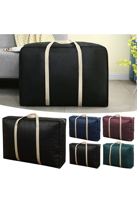 Oversized Moving Bags With Reinforced Handles, Waterproof Duffle Bag With Zippers,Oxford Cloth Storage Tote Bags For Space Saving, Fold Flat, Alternative To Box And Bin Walmart Pallets
