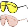 thumbnail image 1 of Oversized One Piece Sunglasses For Women Men Fashion Vintage Sun Glasses Punk Large Frame Eyewear UV400 Shield Goggles, 1 of 7