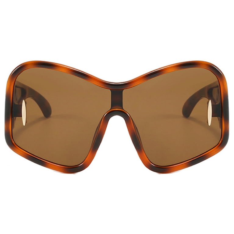 Oversized One-piece Shield Sunglasses Women 2024 Luxury Punk  display picture 1