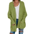 thumbnail image 1 of Oversized Open Front Female Casual Loose Knit Cardigan, 1 of 5
