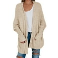 thumbnail image 1 of Oversized Open Front Female Casual Loose Knit Cardigan, 1 of 5