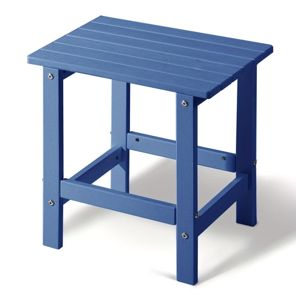 Oversized Outdoor Side Table, 19.68" Poly Lumber Adirondack Patio Table for Poolside, Garden, Deck