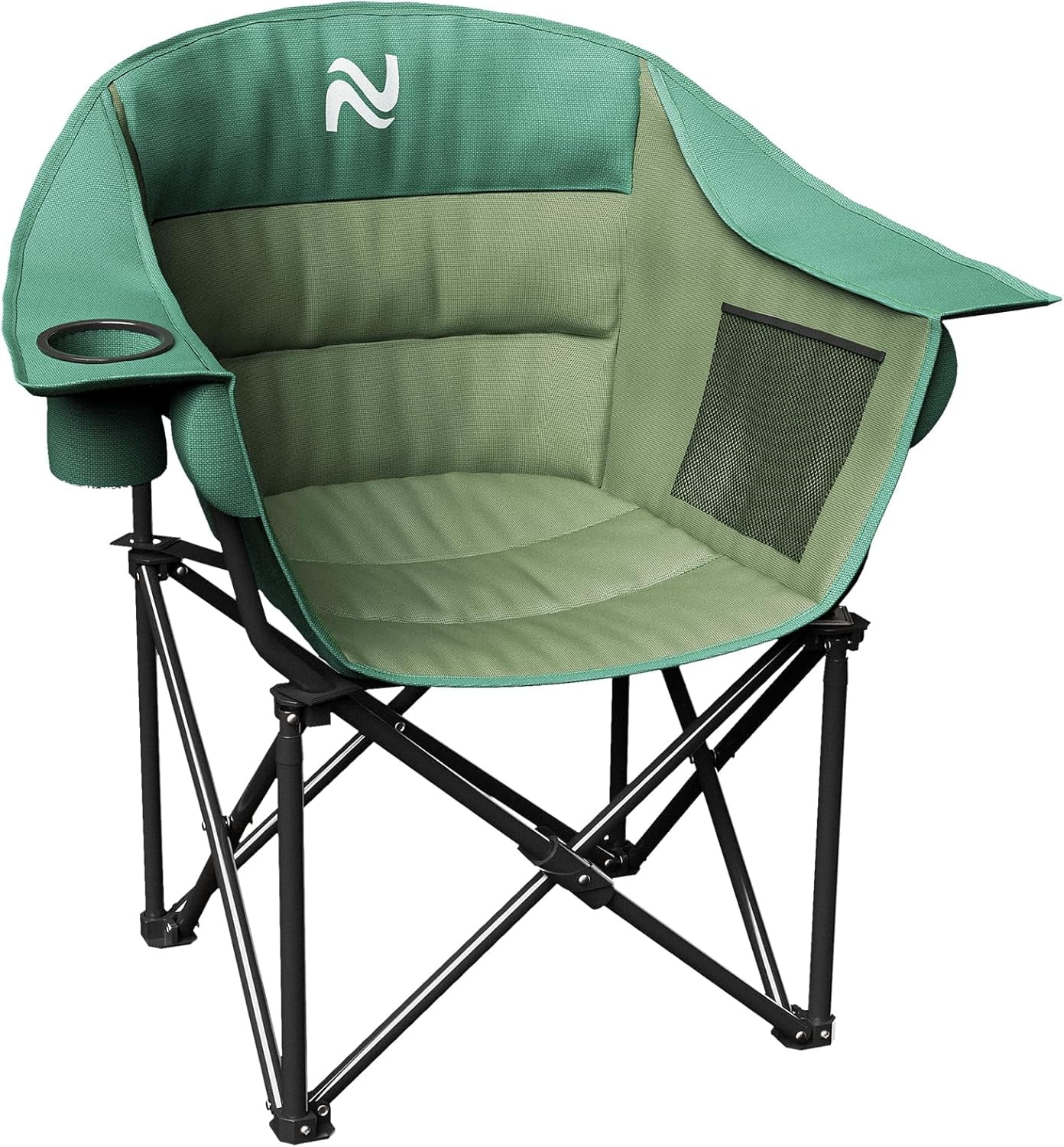 Heavy Duty Outdoor Chairs 400 Lbs ABORON Padded Camping Chair With