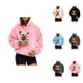 thumbnail image 1 of Oversized Pet Carrier Hoodie with Kangaroo Pouch â Sweatshirt for Women, Comfortable Front Pocket for Small Dogs & Cats, Casual Daily Wear, 1 of 9