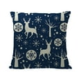 Oversized Pillowcase Christmas Snowflake Pillow Cover Linen Christmas