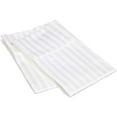 thumbnail image 1 of Oversized Pillowcase Pack of 2 Pillowcase to Fit Your Oversized Pancake Large Huge & Gusseted Pillows 600TC 100% Egyptian Cotton Sateen Weave (White Stripe, King Oversize- 23 X 43), 1 of 1