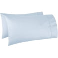 thumbnail image 1 of Oversized Pillowcase Pack of 2 Pillowcase to Fit Your Oversized Pancake Large Huge & Gusseted Pillows 100% Egyptian Cotton (Light Blue, Queen Oversize- 23 X 34), 1 of 3