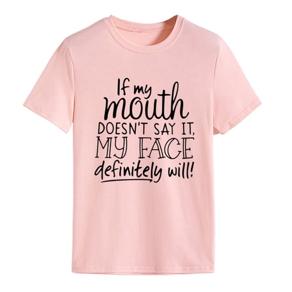 Oversized Pink Tee with Short Sleeves, Loose Fit for Women - Holiday Casual Style, Size XXL Funny Summer Shirt Bienvenido