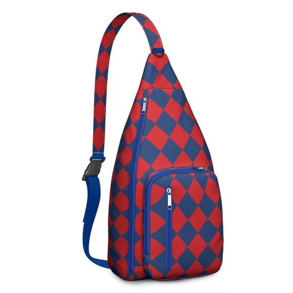Oversized Plaid Crossbody - Bold Checkered Print Statement Bag (Fashion-Forward, Multi-Compartment)