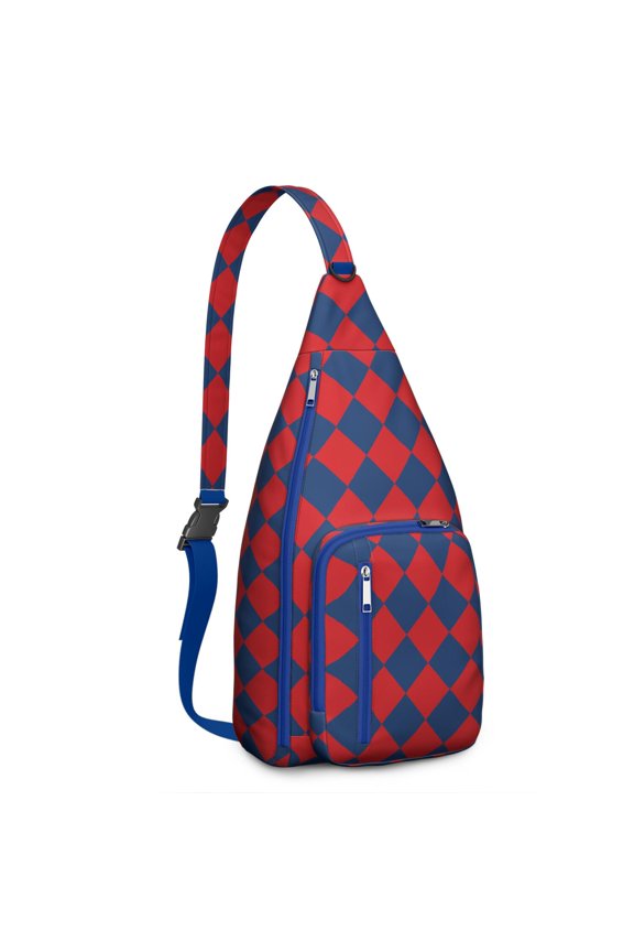 Oversized Plaid Crossbody - Bold Checkered Print Statement Bag (Fashion-Forward, Multi-Compartment)