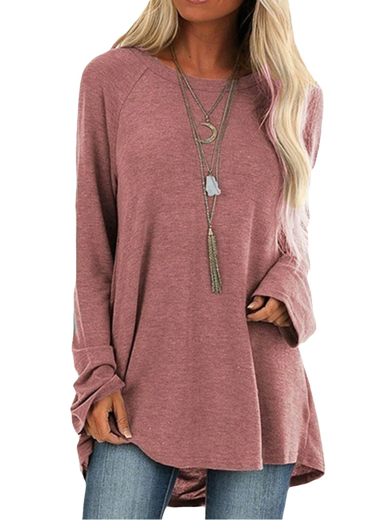 Oversized Plus Size Women Casual Loose Long Sleeve Tops T