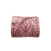 Spider Man Oversized Plush Throw Blanket  Web Print, Super Soft Fleece, Pink, 60" x 72"