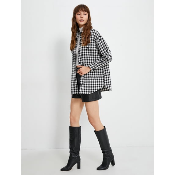 Oversized Pocket Detail Buttoned Shirt