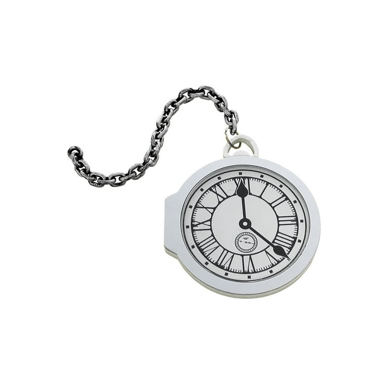 Oversized Pocket Watch Adult White Oversized Pocket Watch Adult White