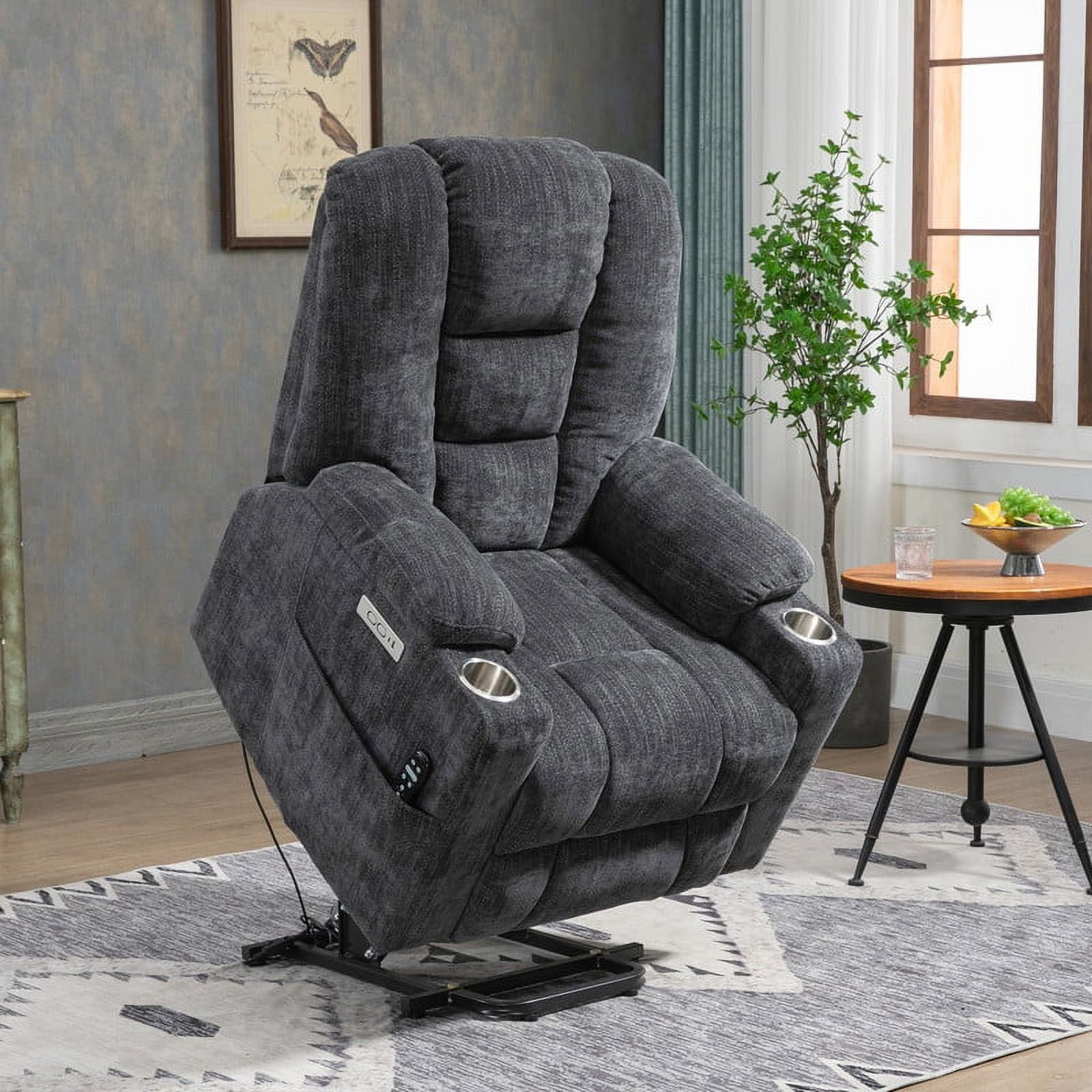 Oversized Power Lift Recliner Chair for Adults,Grey Electric Recliner
