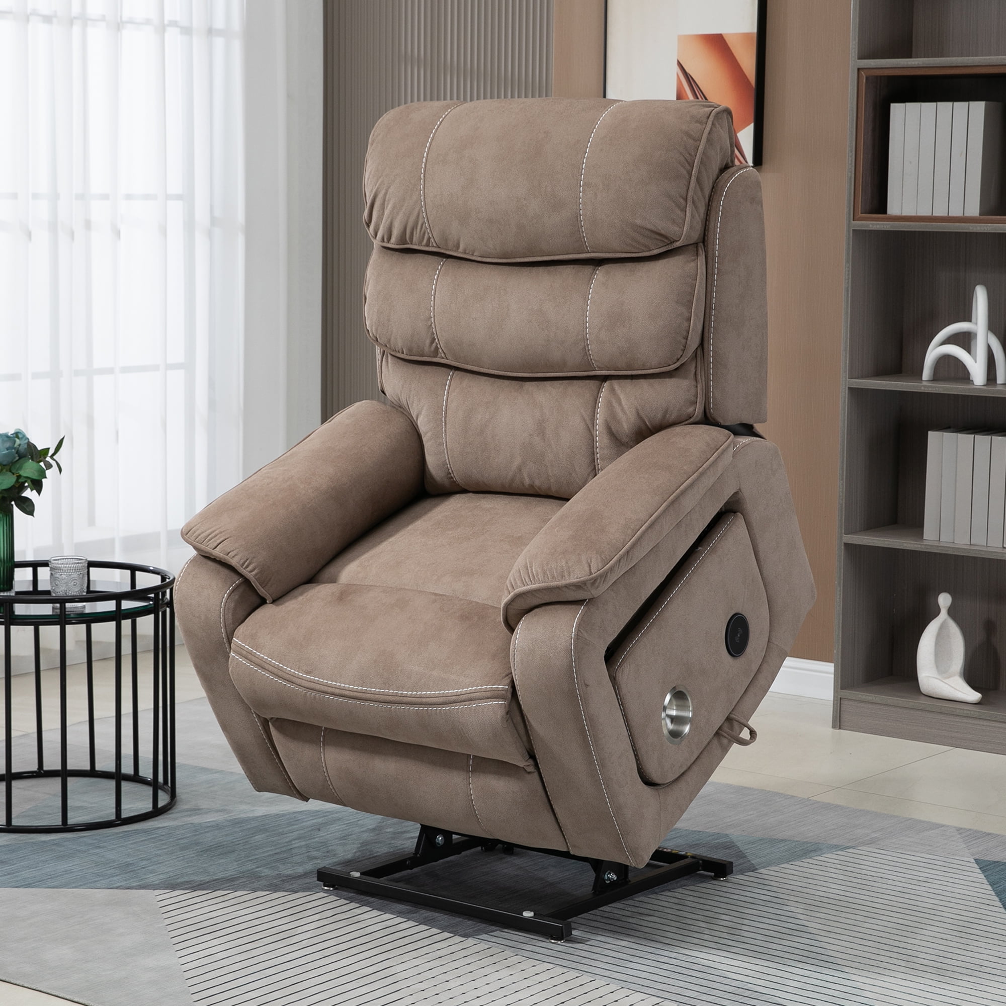 Rocker recliner online with lumbar support