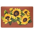 thumbnail image 1 of Oversized Premium Anti Fatigue Memory Foam Kitchen Floor Mat - Sunflowers, 1 of 2