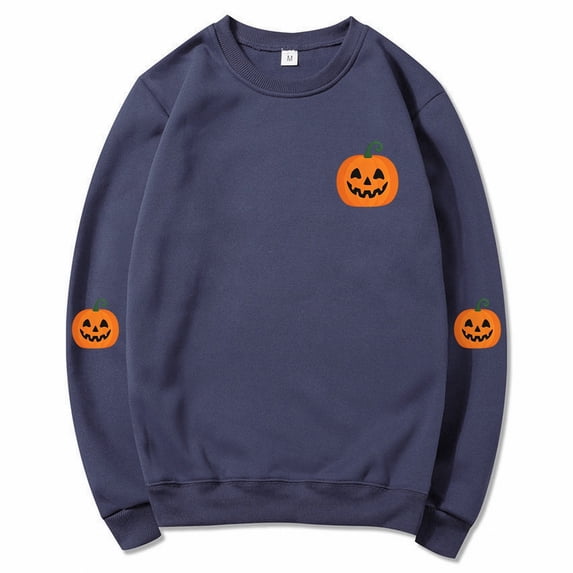 Oversized Print Sweatshirt with Bat and Moon Graphic Cozy Long Sleeve Pullover for Women's Halloween Party & Daily Wear