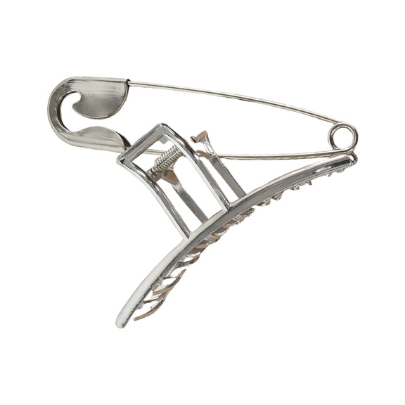 2000s Metallic Hair Clip With Crossed and Cool Pin Design For Various Hairstyle Party Daily Use Fashion Accessories
