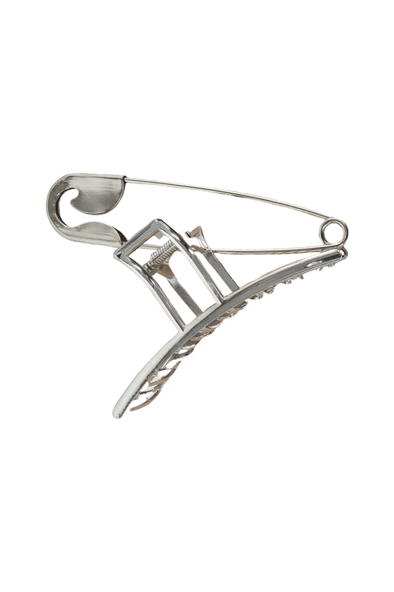 2000s Metallic Hair Clip With Crossed and Cool Pin Design For Various Hairstyle Party Daily Use Fashion Accessories