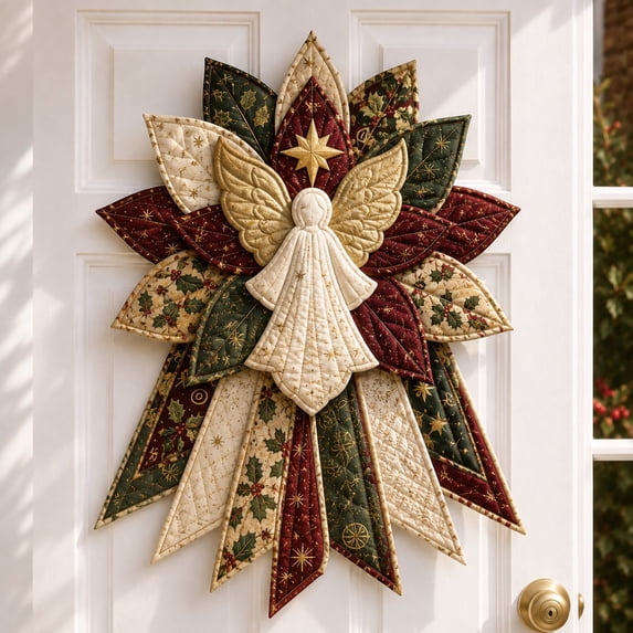 Oversized Quilted Christmas Door Hanger Sewing Kit for Beginners,Christmas Ornaments,Christmas Gifts for Family and Friends
