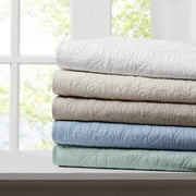 Oversized Quilted Throw White 60x70