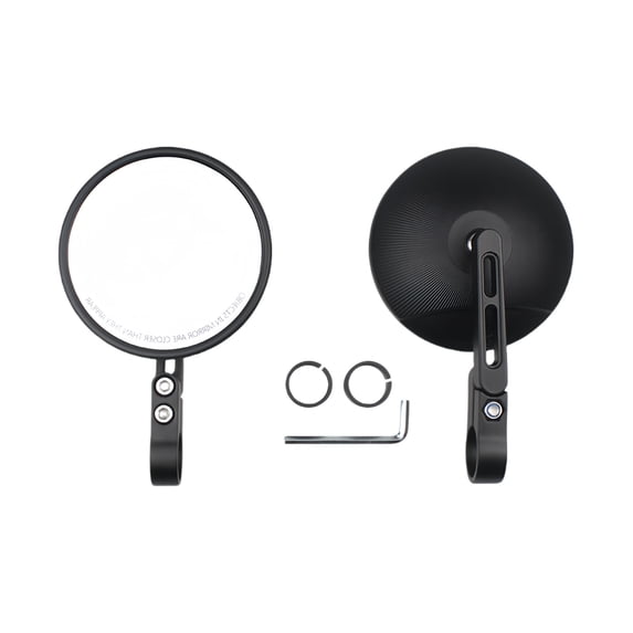 Oversized Rearview Reflector for Motorcycles All Directional Rotation Quick Release Clamps for Multiple Bike Model