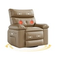 thumbnail image 1 of Oversized Recliner Chairs with Heat and Massage - 360°Swivel Lazy Boy Recliner Chair for Adults-Manual Rocking Chair with Remote Control for Living Rooms,Bedrooms and Nurseries, 1 of 7