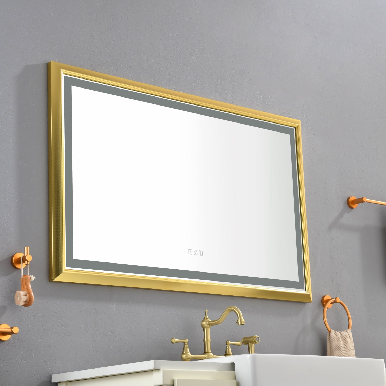 Oversized Rectangular Framed LED 48inch Wide x 30inch High AntiFog